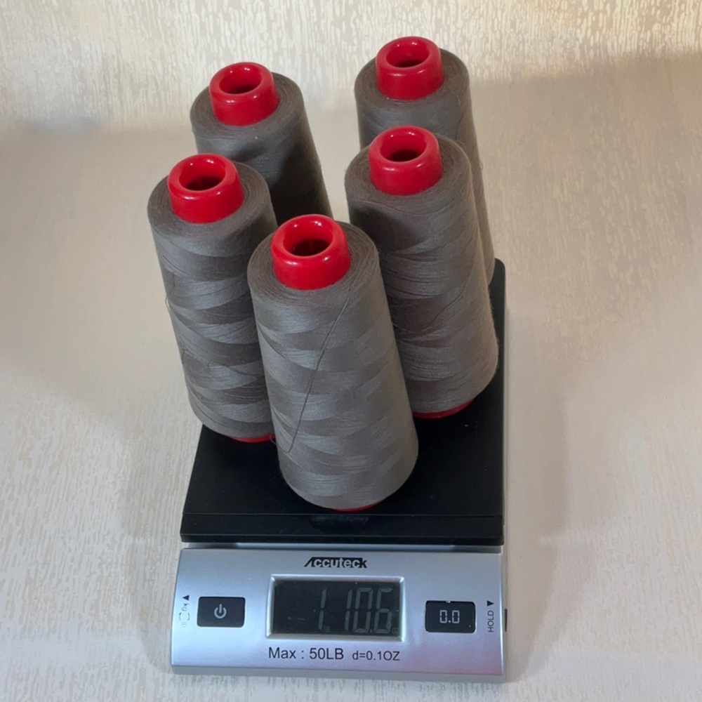 5 Cones Sewing/Serger Taupe Polyester Thread Tex 21 6000 Yards - Picture 6 of 6